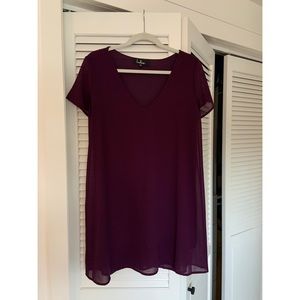 Plum Short Sleeve Lulus Dress